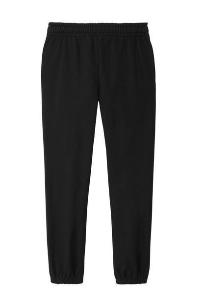 Rear View of Black District Women's V.I.T. Fleece Sweatpant DT6110