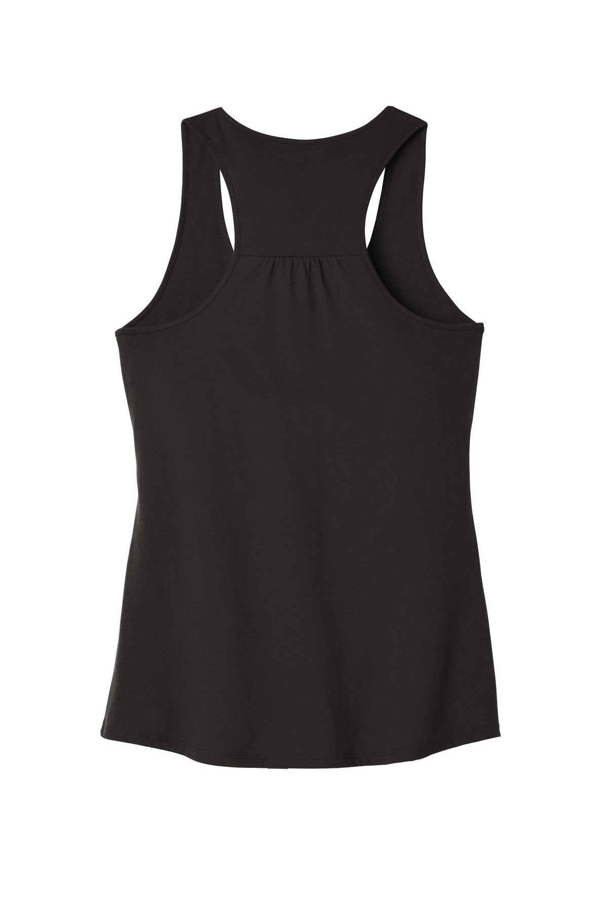 Rear View of Black District Women's V.I.T. Racerback Tank DT6302