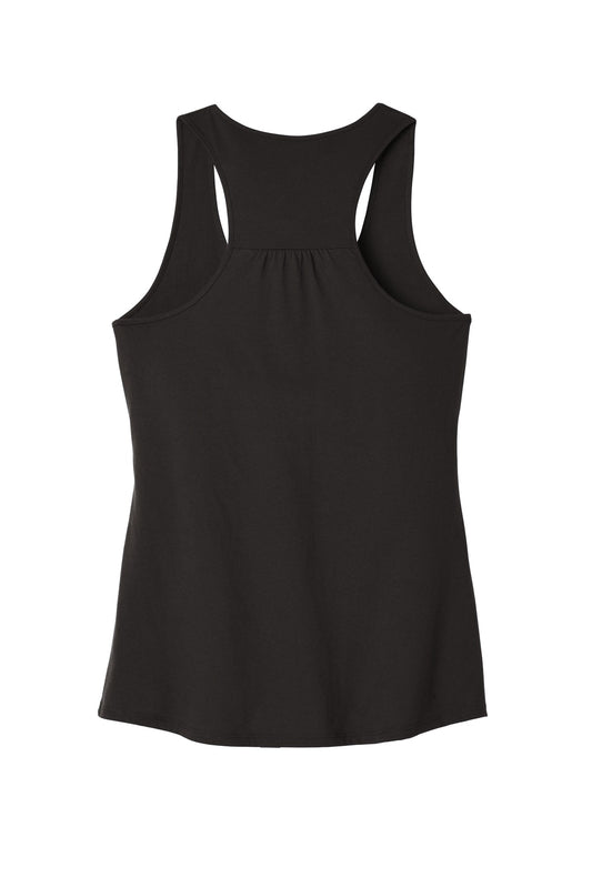 Rear View of Black District Women's V.I.T. Racerback Tank DT6302