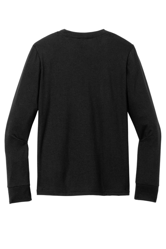 Rear View of Black District Youth Perfect Tri Long Sleeve Tee DT132Y