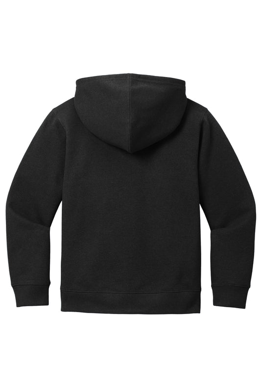 Rear View of Black District Youth V.I.T. Fleece Full-Zip Hoodie DT6102Y