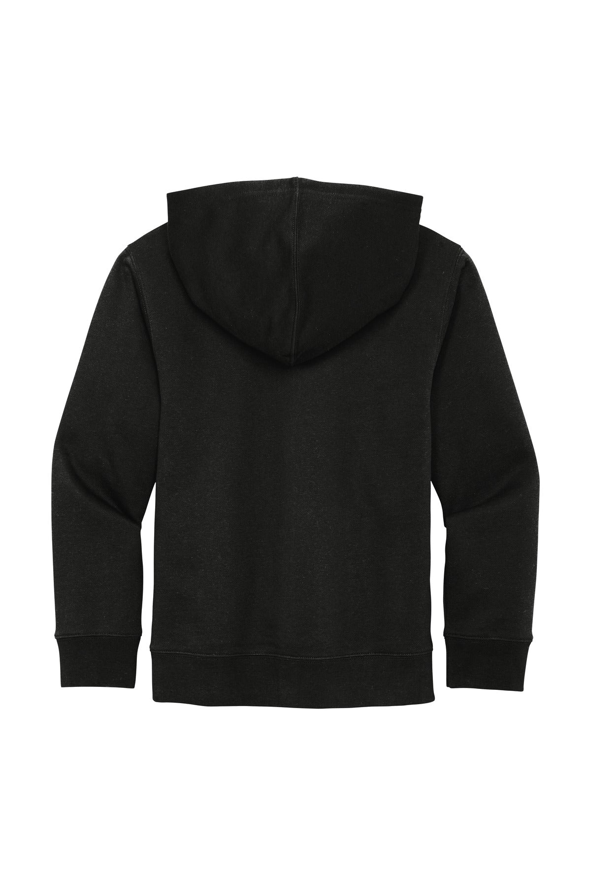 Rear View of Black District Youth V.I.T. Fleece Hoodie DT6100Y