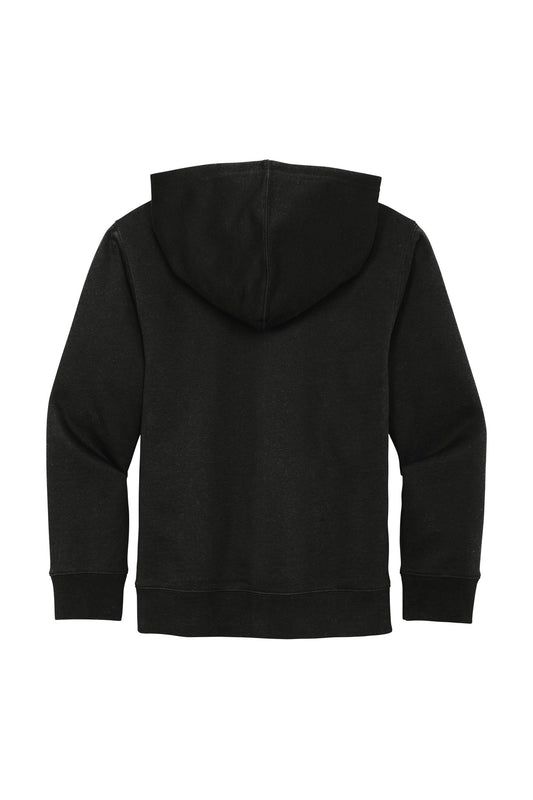 Rear View of Black District Youth V.I.T. Fleece Hoodie DT6100Y