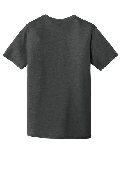 Rear View of Black Frost District Youth Perfect Tri Tee. DT130Y