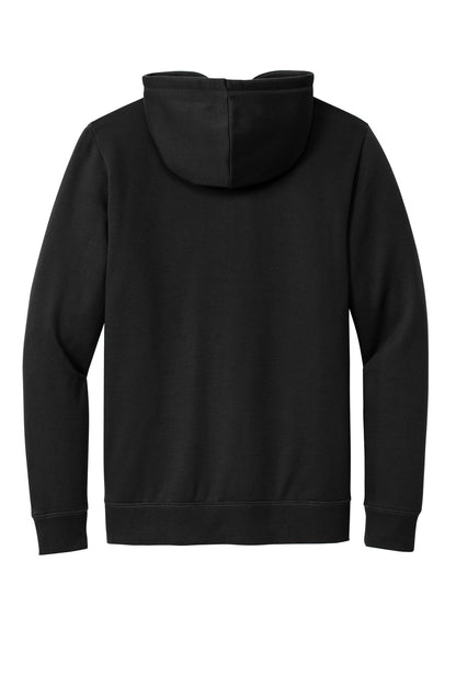 Rear View of Black New Era Comeback Fleece Pullover Hoodie NEA550