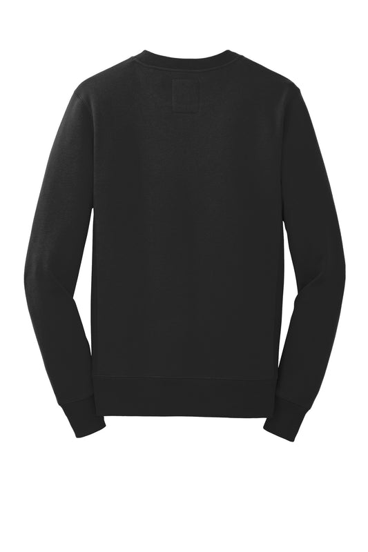 Rear View of Black New Era French Terry Crew. NEA501