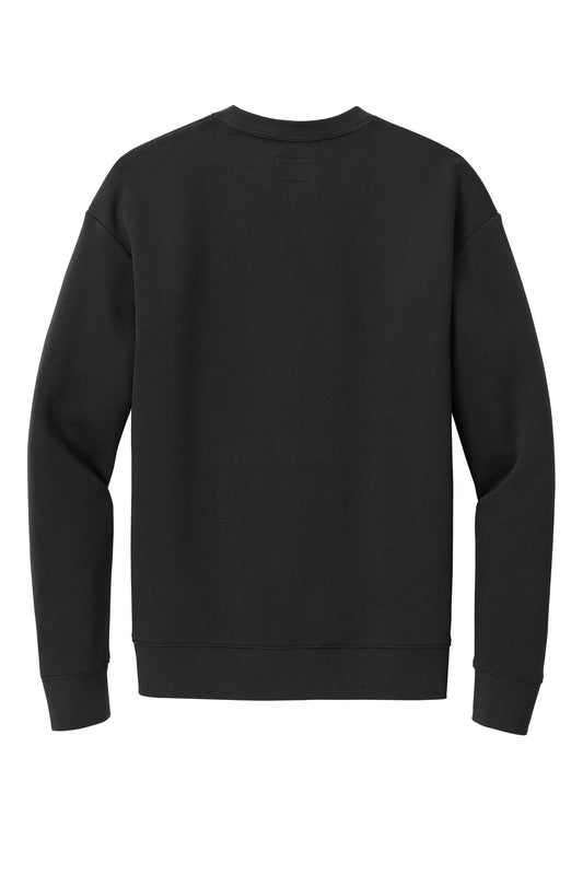 Rear View of Black New Era Heritage Fleece Pocket Crew NEA527
