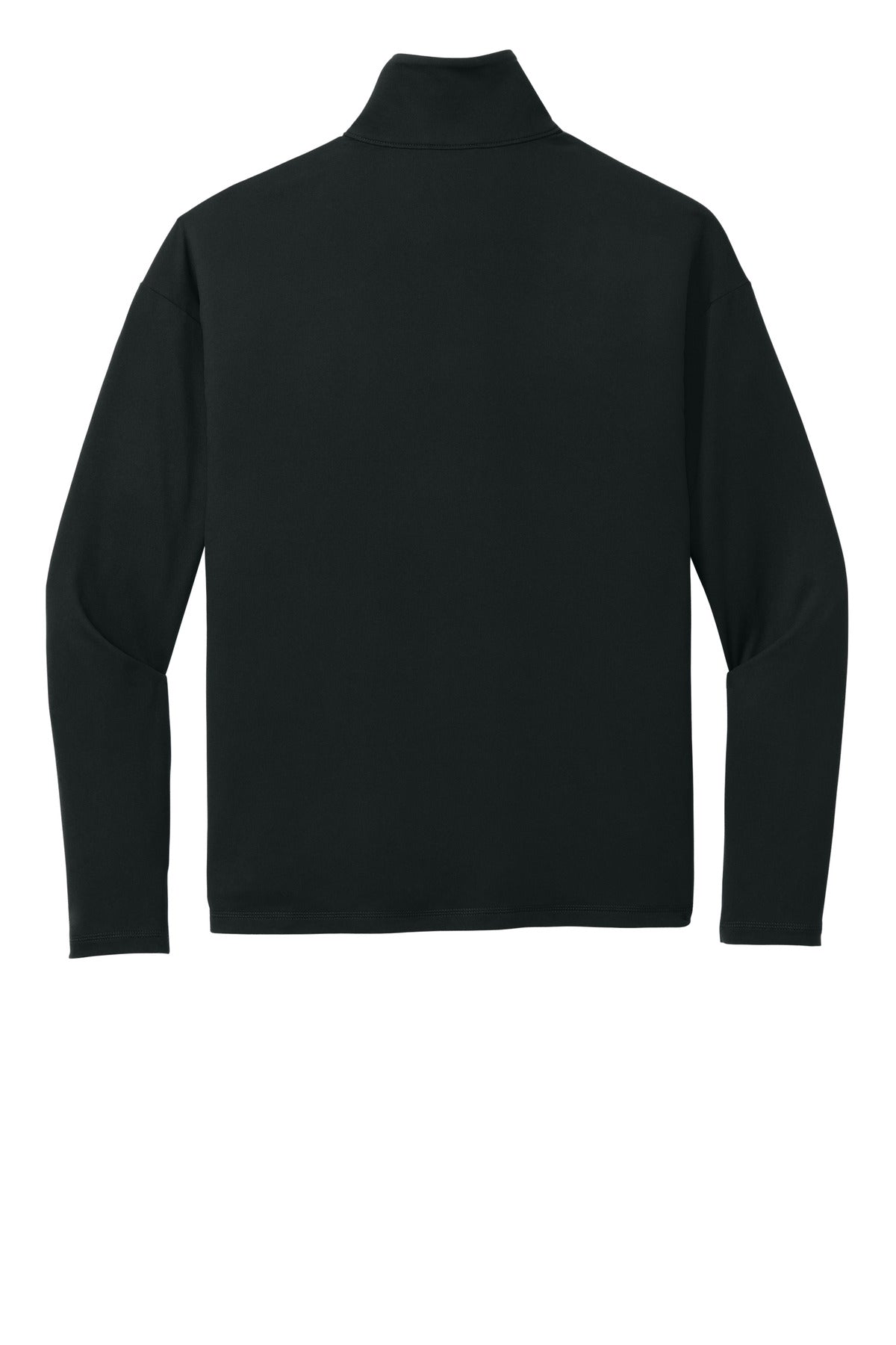 Rear View of Black New Era Women's Power 1/2-Zip LNEA228