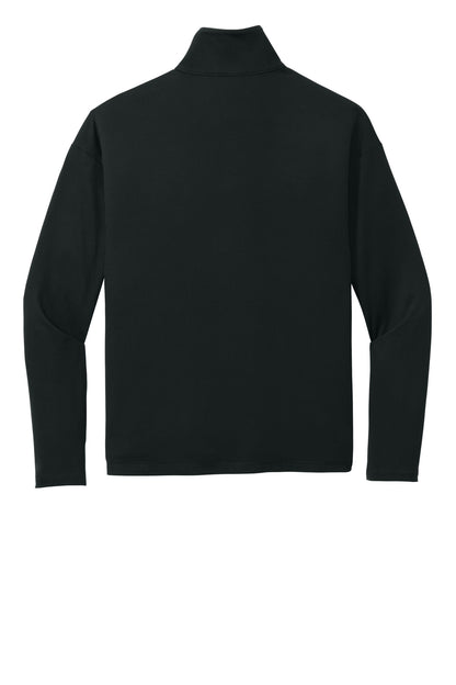 Rear View of Black New Era Women's Power 1/2-Zip LNEA228