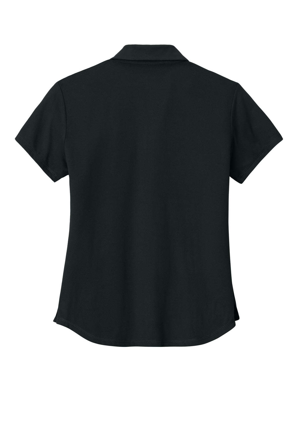 Rear View of Black New Era Women's Power Polo LNEA225