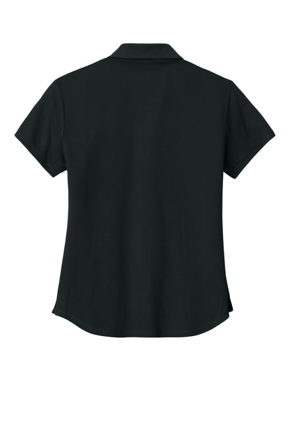 Rear View of Black New Era Women's Power Polo LNEA225