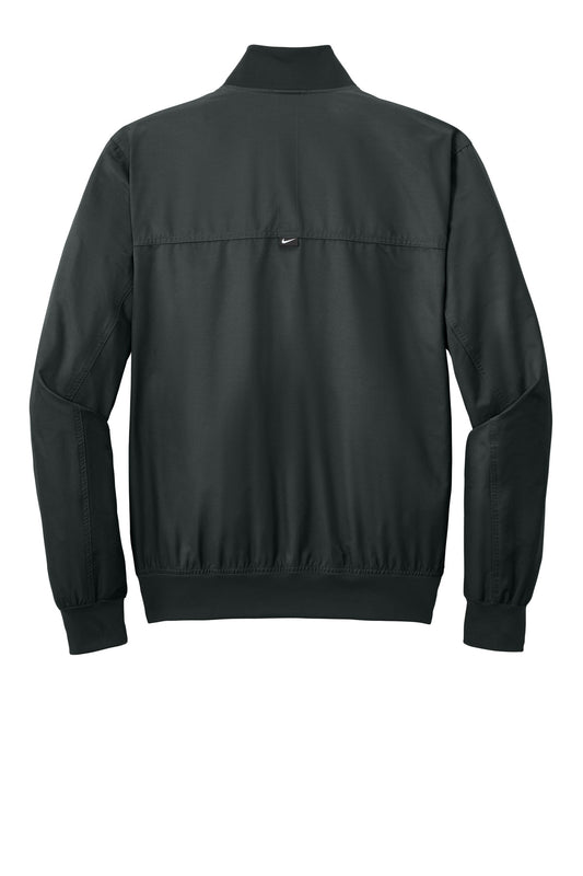 Rear View of Black Nike Bomber Jacket NKFQ4759