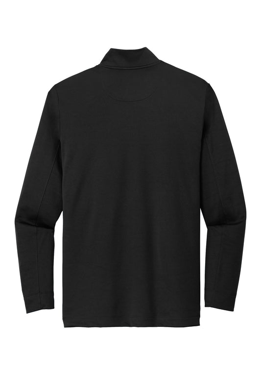 Rear View of Black Nike Dry 1/2-Zip Cover-Up NKBV6044
