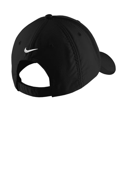 Rear View of Black Nike Sphere Performance Cap NKFD9709