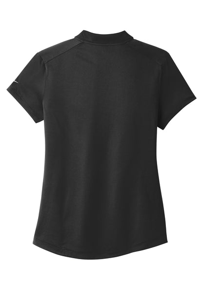 Rear View of Black Nike Women's Dri-FIT Legacy Polo. 838957