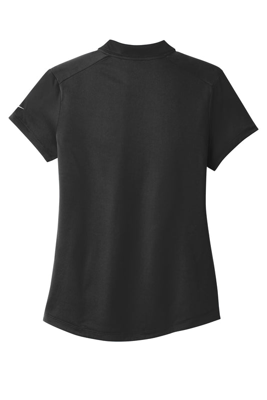 Rear View of Black Nike Women's Dri-FIT Legacy Polo. 838957
