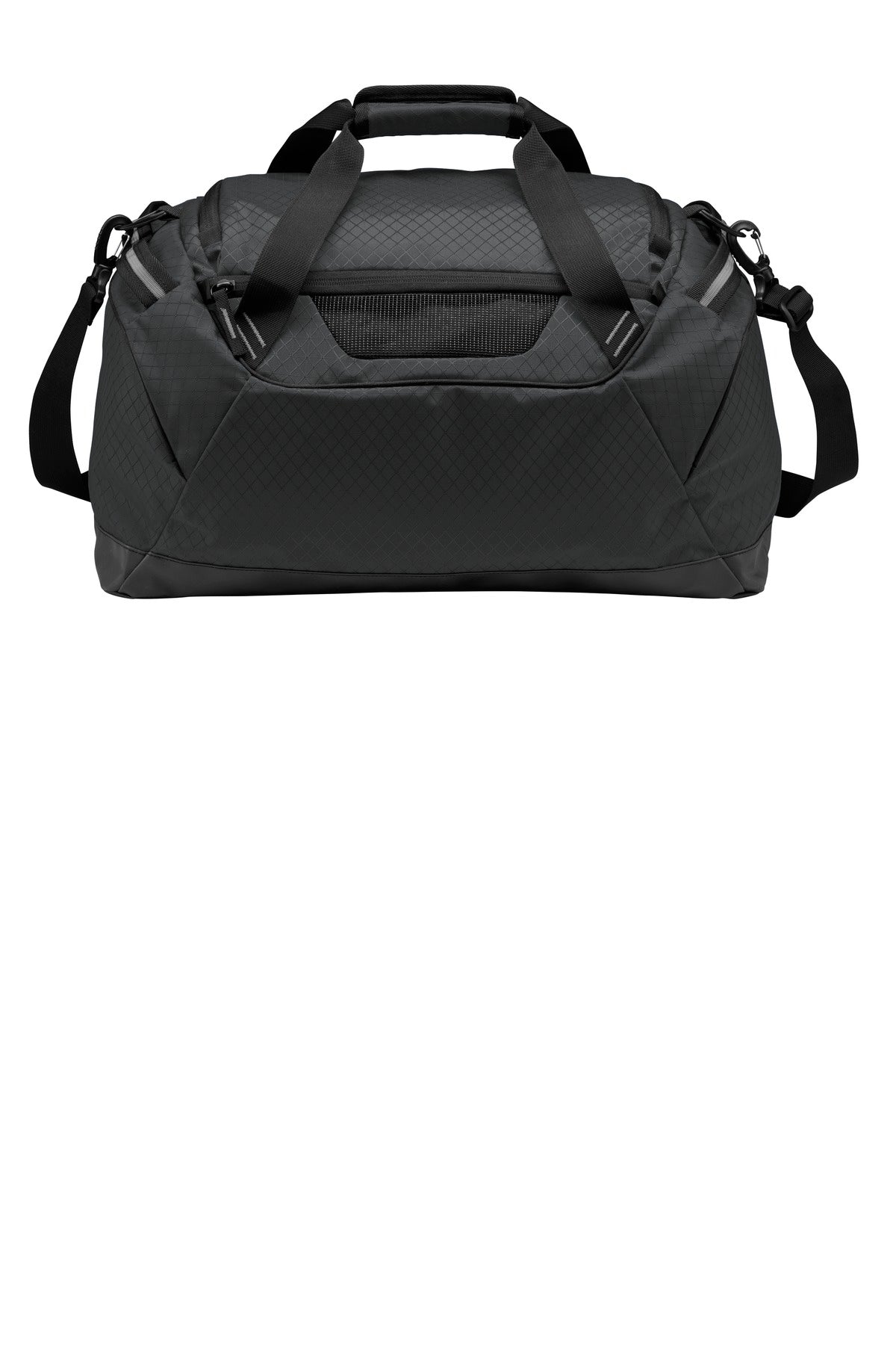 Rear View of Black OGIO Catalyst Duffel. 95001