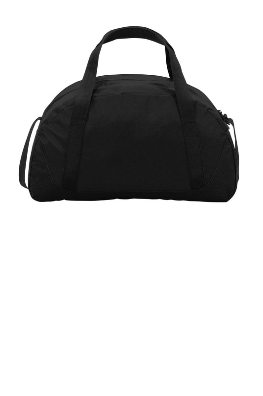 Rear View of Black Port Authority Access Dome Duffel. BG818