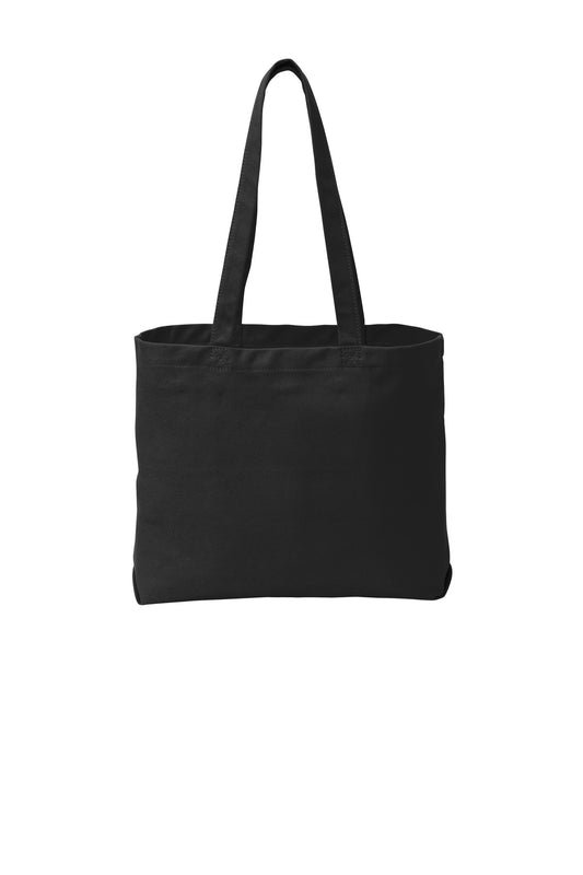 Rear View of Black Port Authority Beach Wash Tote. BG421