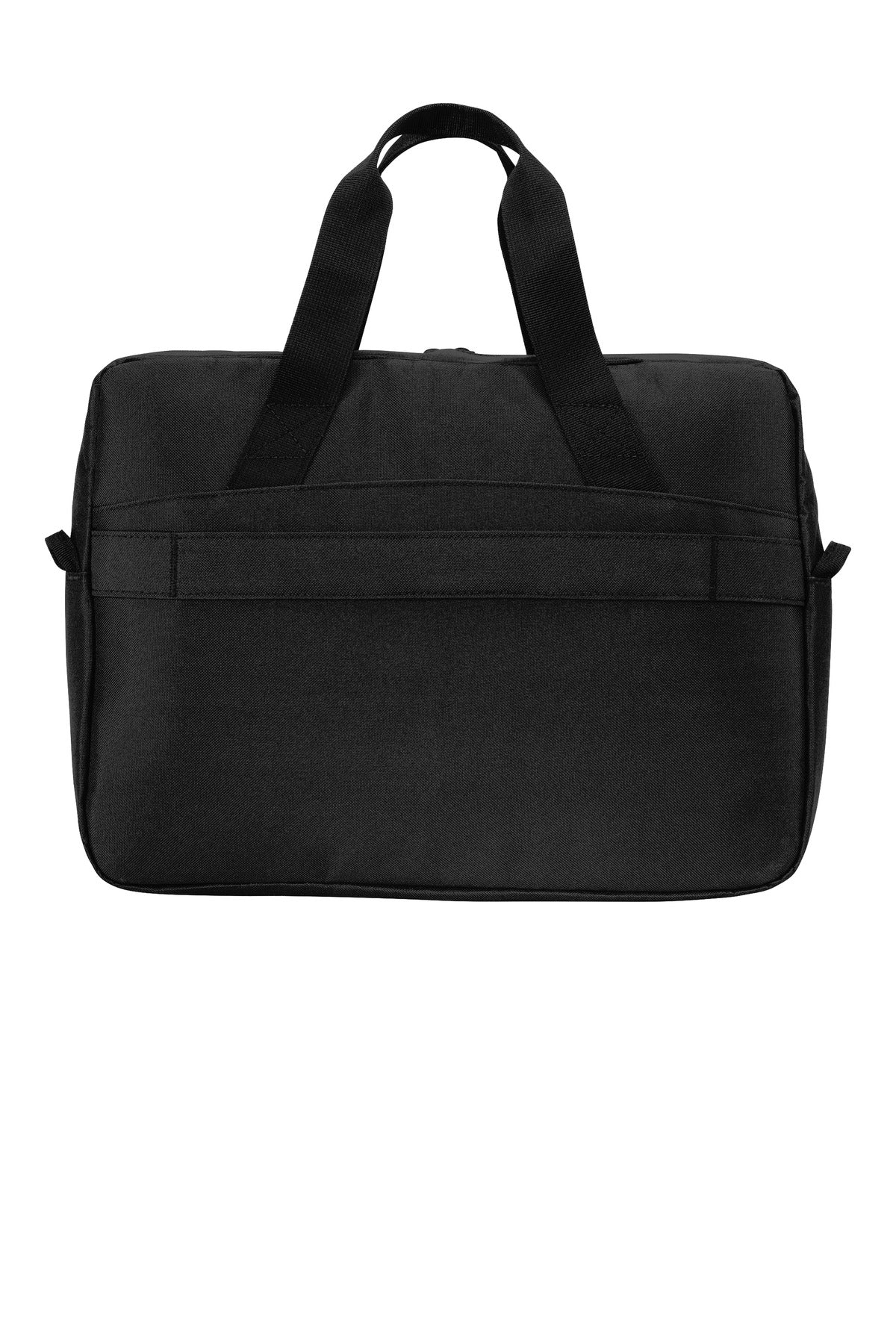 Rear View of Black Port Authority City Briefcase. BG322
