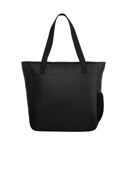 Rear View of Black Port Authority City Tote. BG422
