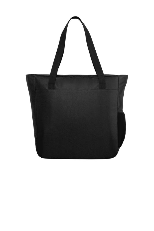 Rear View of Black Port Authority City Tote. BG422