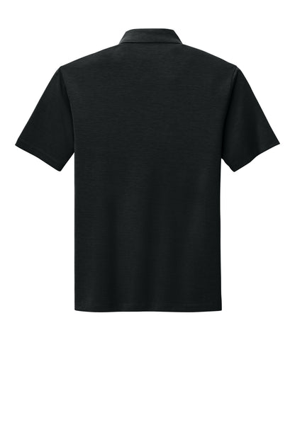 Rear View of Black Port Authority Cotton Touch Performance Polo. K568
