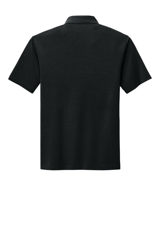 Rear View of Black Port Authority Cotton Touch Performance Polo. K568