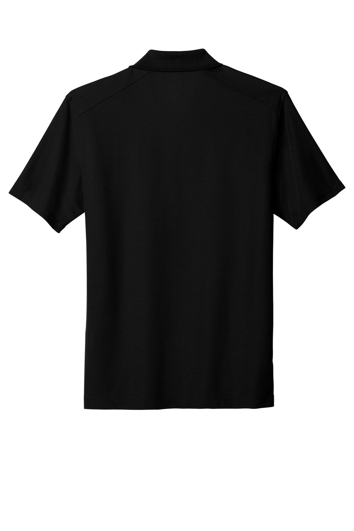 Rear View of Black Port Authority EZPerformance Pique Polo. K600