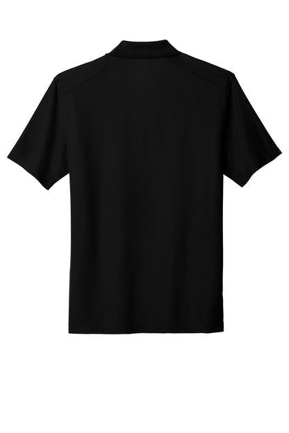 Rear View of Black Port Authority EZPerformance Pique Polo. K600