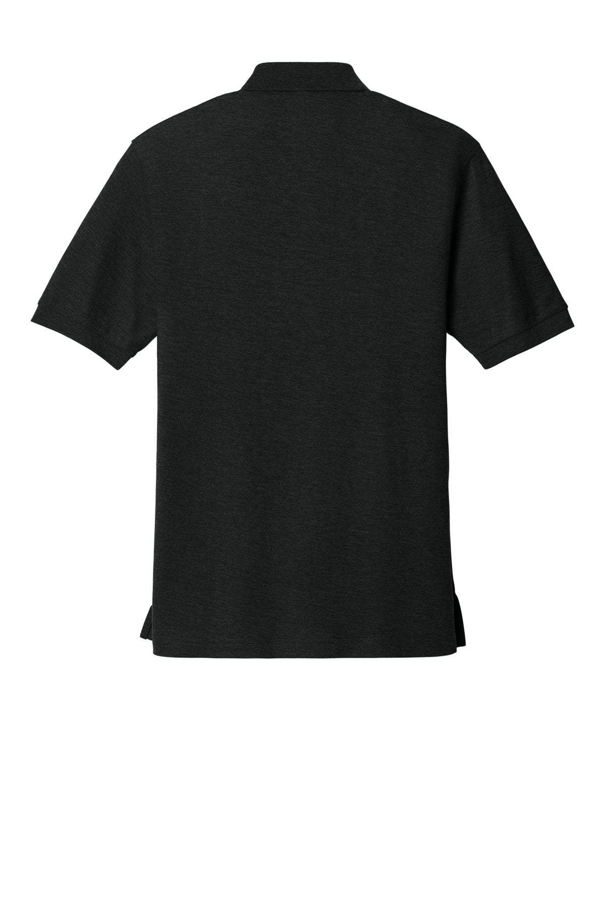 Rear View of Black Port Authority Tall Silk Touch Polo. TLK500