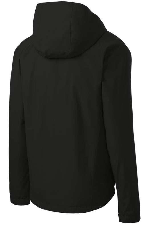 Rear View of Black Port Authority Tall Torrent Waterproof Jacket TLJ333
