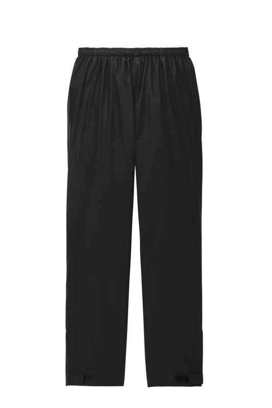 Rear View of Black Port Authority Torrent Waterproof Pant. PT333