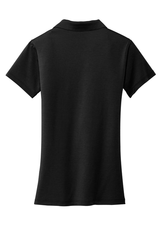 Rear View of Black Port Authority Women's Cotton Touch Performance Polo. L568