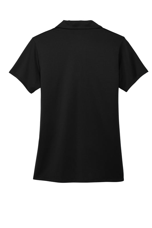 Rear View of Black Port Authority Women's Performance Staff Polo LK398