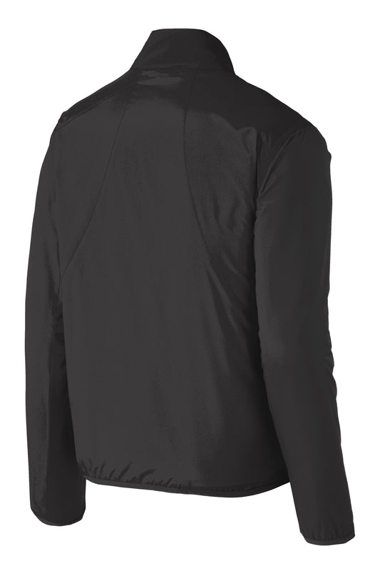 Rear View of Black Port Authority Zephyr Full-Zip Jacket. J344