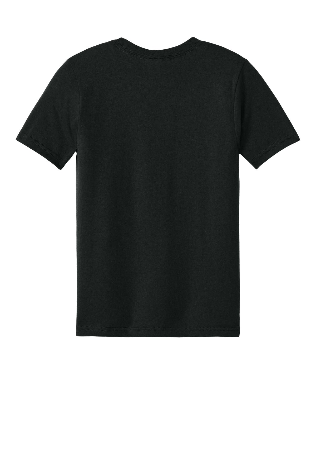 Rear View of Black Port & Company Youth CVC Tee PC340Y