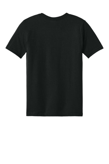 Rear View of Black Port & Company Youth CVC Tee PC340Y