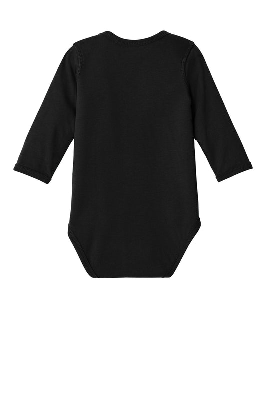 Rear View of Black Rabbit Skins Infant Long Sleeve Jersey Bodysuit RS4421