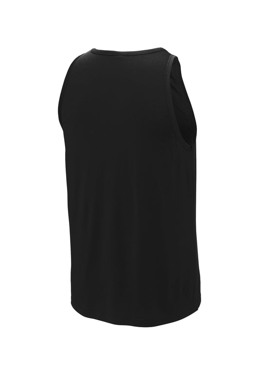 Rear View of Black Sport-Tek PosiCharge Competitor Tank. ST356