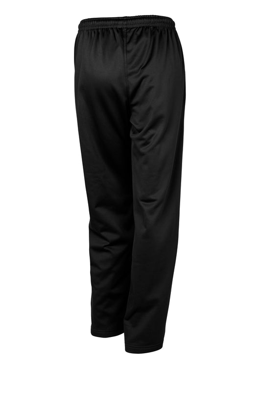 Rear View of Black Sport-Tek Sport-Wick Fleece Pant. ST237