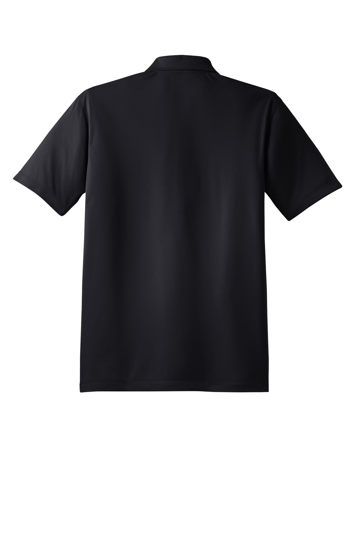 Rear View of Black Sport-Tek Tall Micropique Sport-Wick Polo. TST650