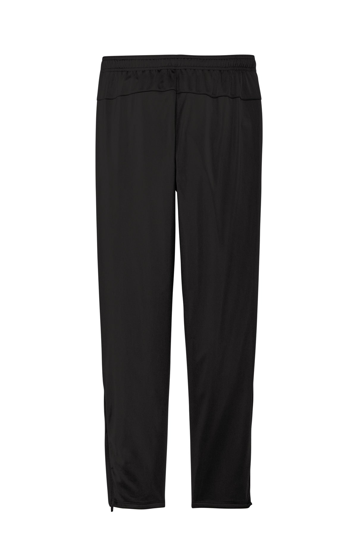 Rear View of Black Sport-Tek Tricot Track Jogger. PST95