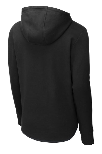 Rear View of Black Sport-Tek Triumph Hooded Pullover ST280