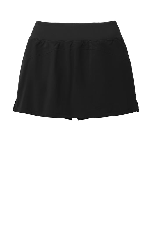 Rear View of Black Sport-Tek Women's Repeat Skort LST486