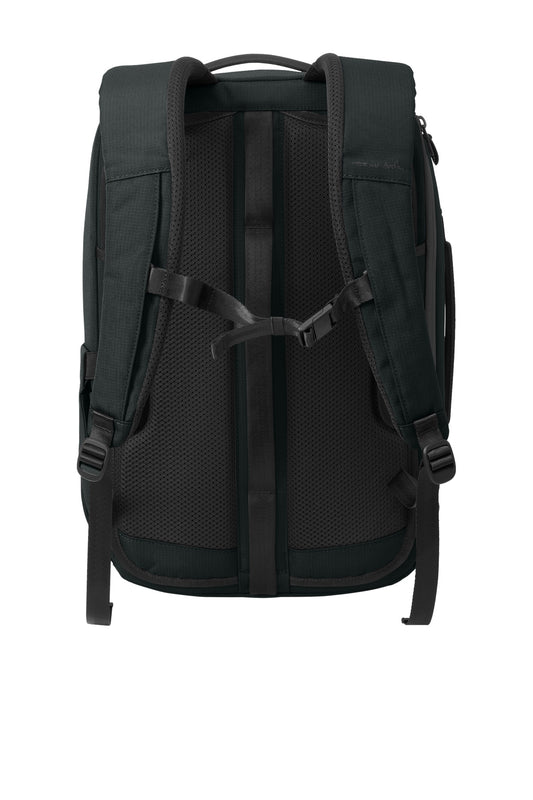Rear View of Black TravisMathew Lateral Convertible Backpack TMB106