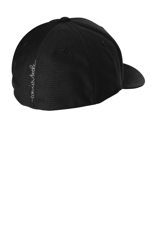 Rear View of Black TravisMathew Rad Flexback Cap. TM1MU426