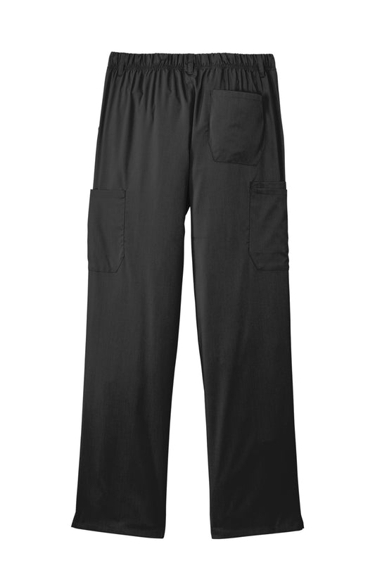 Rear View of Black Wink Men's Premiere Flex Cargo Pant WW5058