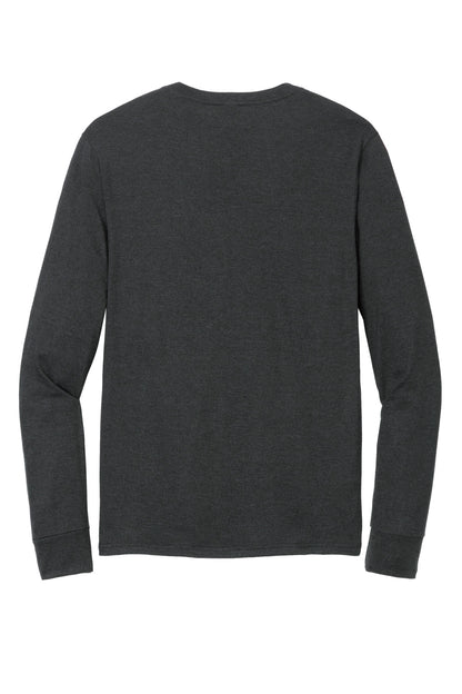 Rear View of BlackFrost District Perfect Tri Long Sleeve Henley DT145