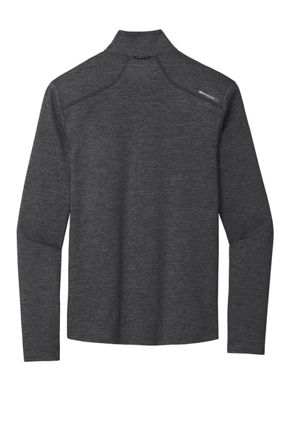 Rear View of Blacktop Hthr OGIO Force 1/4-Zip OE341